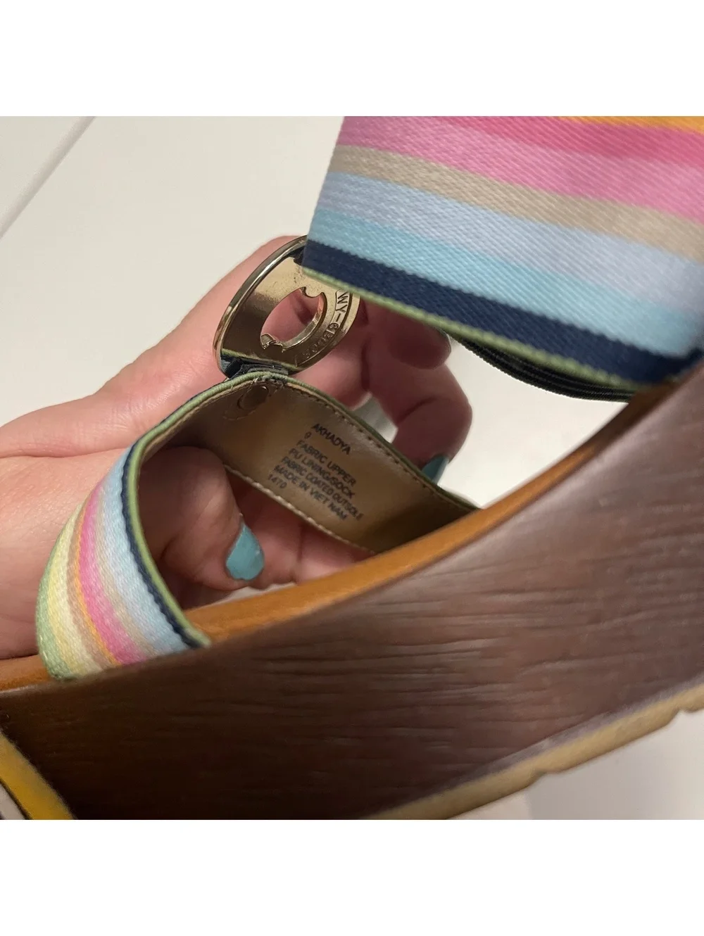 Anne Klein Women's Size 9 Hadya Wedge Sandals